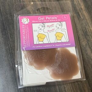 Supportables Gel Petals Silicone Nipple Covers Reusable 1 Pair Travel Tray‎